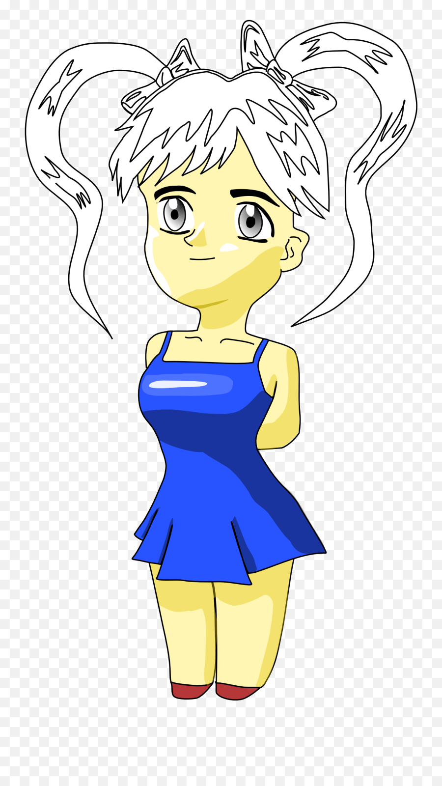 Cartoon Blonde Girl Drawing Free Image - Pesonaje Chibi Emoji,Face Cartoon Blonde Female Emojis