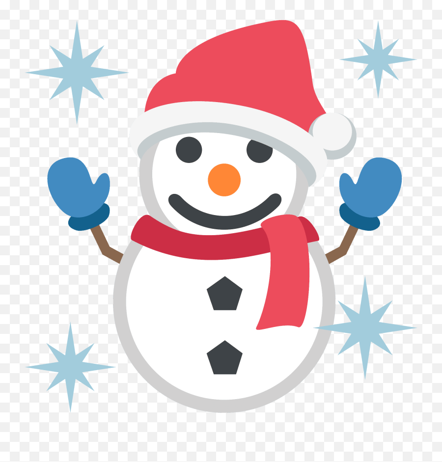 Snowman Emoji Clipart - Snowman Emoji,Winter Emoji