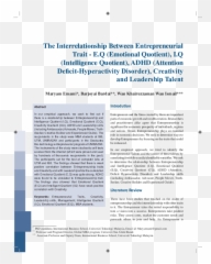 Pdf The Interrelationship Between Entrepreneurial Trait Emoji,The Importance Of Emotion In Adhd