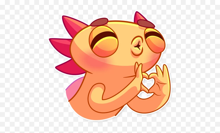 Telegram Sticker From Mexican Axolotl Pack Emoji,Axolotl Text Emoji