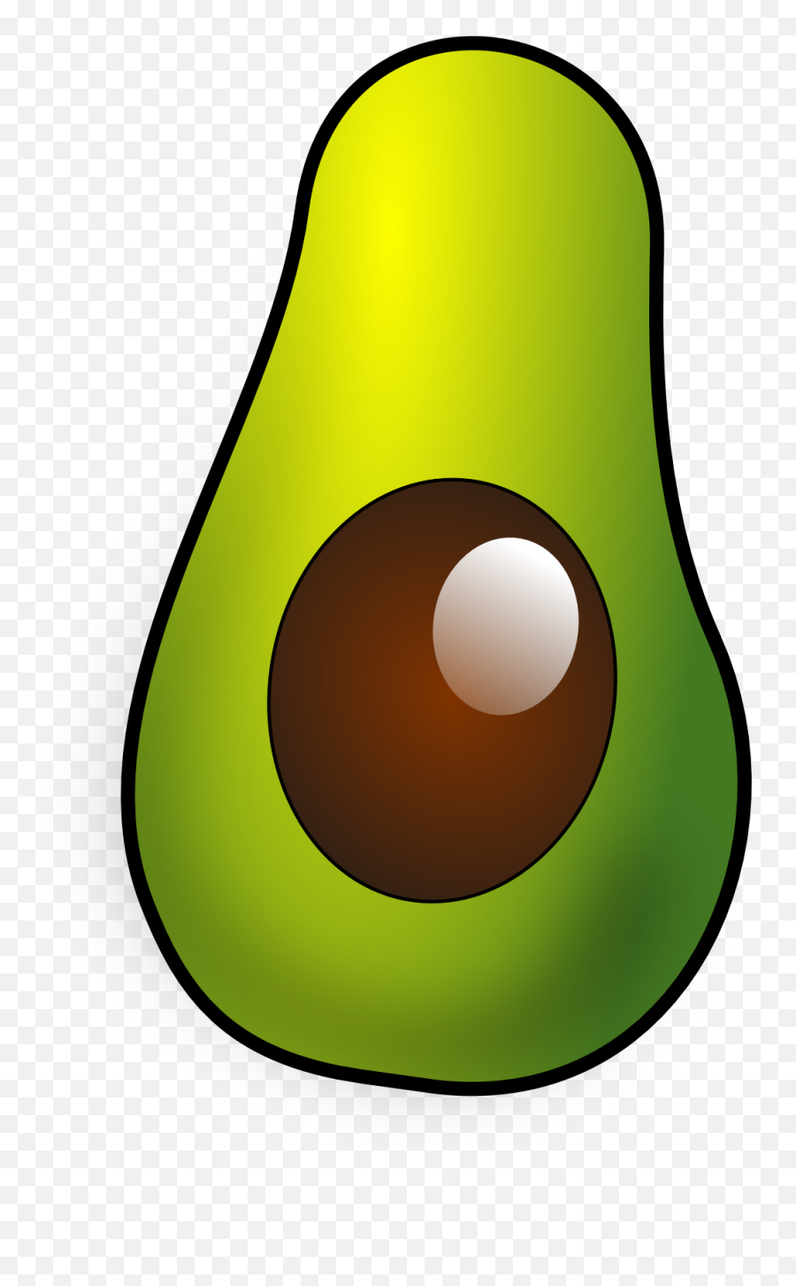 Avocado Clipart Vector - Palta De Dibujo En Png Transparent Emoji,Maceta Emoji