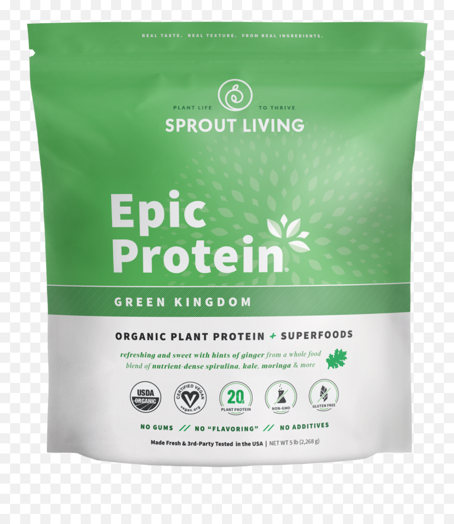 Epic Protein Green Kingdom 5lb - Sprout Living Emoji,Green Sprout Emoji