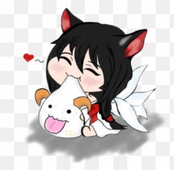 Lol League Of Legends Ahri Lol - Chibi Ahri Art Emoji,Ahri Emoji