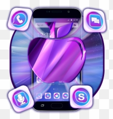 Amazoncom Purple Laser Apple 2d Theme Appstore For Android - Smartphone Emoji,What Do All The Purple Emojis Mean