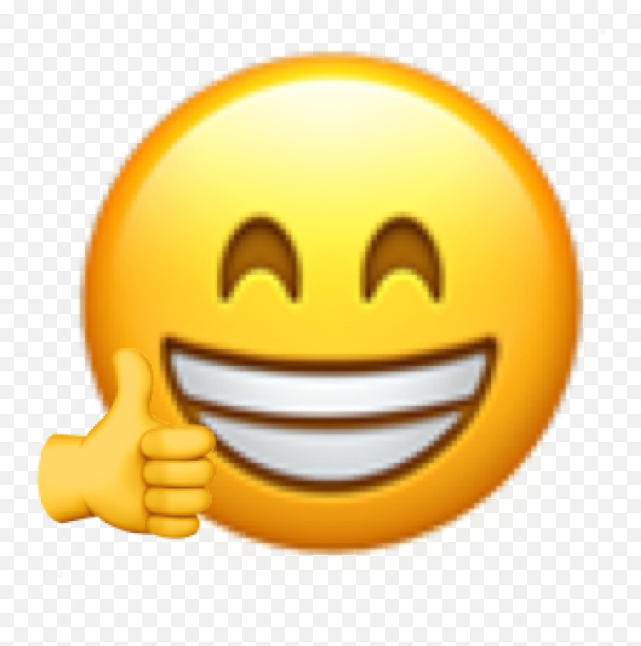 Sticker By Morganicc - Happy Emoji,Happy Thumbs Up Emoticon