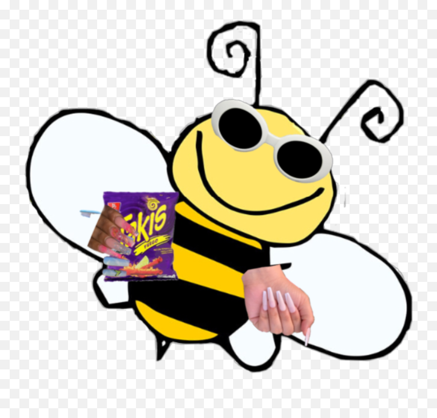 Cloutgoogles U0026 Similar Hashtags Picsart - Honey Bee Emoji,Willy Wonka Emoticon