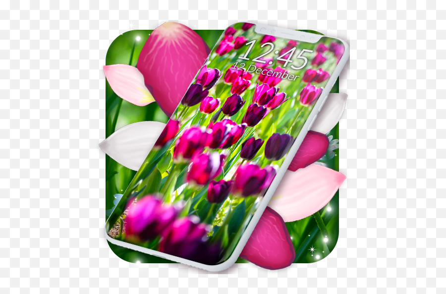 Spring Petals Live Wallpaper Flower Wallpapers - Apps Girly Emoji,Margarita Emoji Keyboard