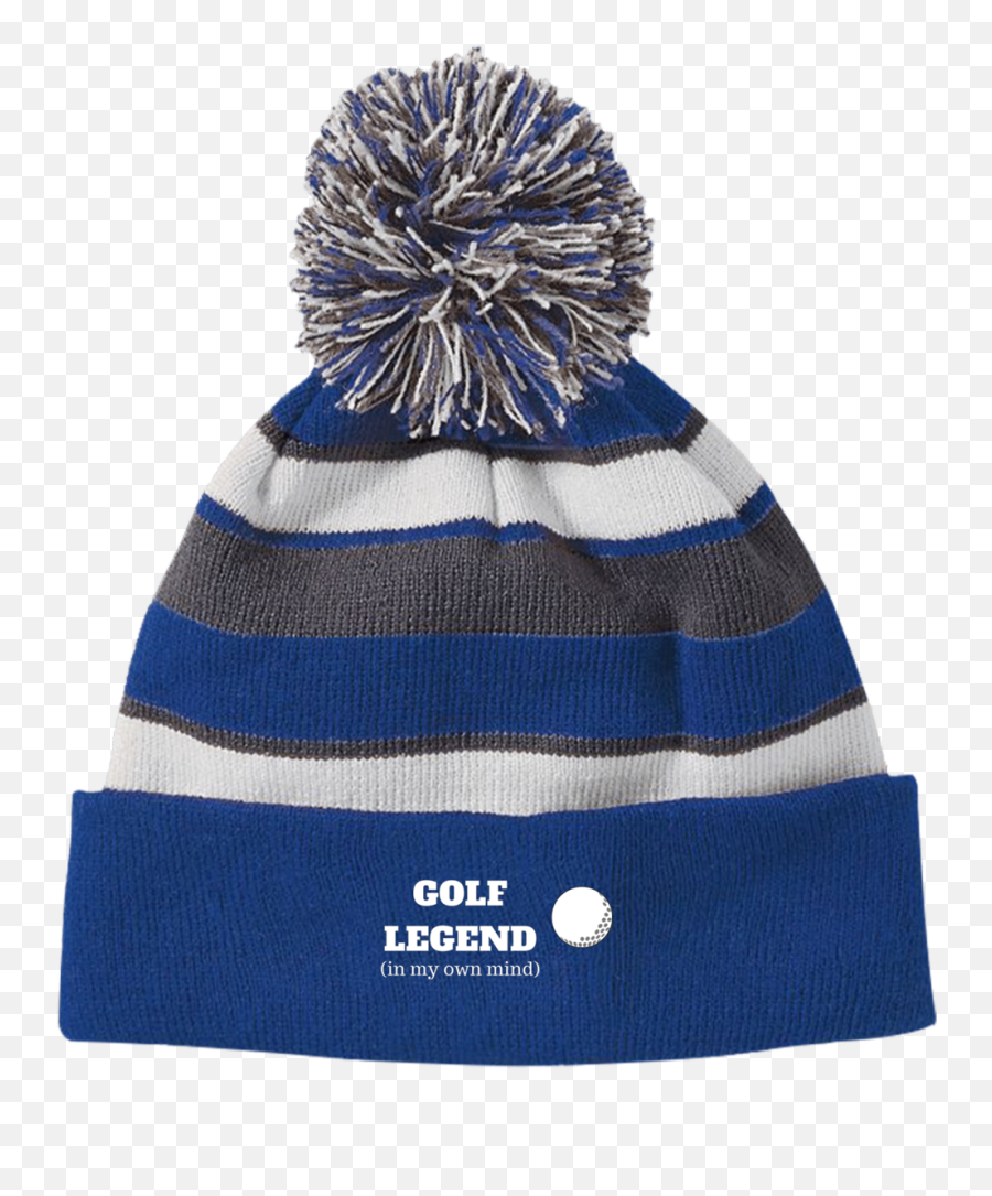 Golf Legend Holloway Striped Beanie With Pom Striped - Beanie Emoji,Emoji Joggers Pants Ebay