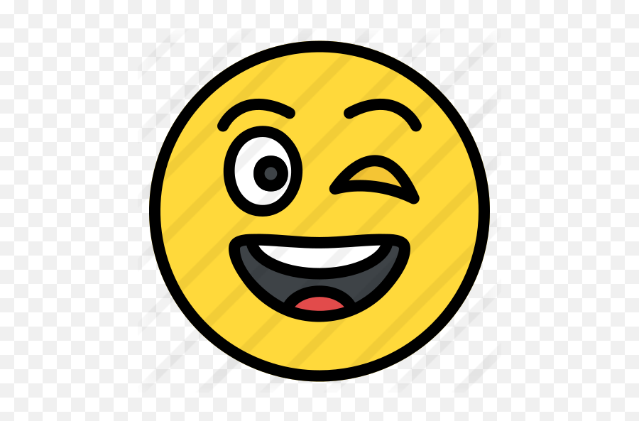 Winking Face - Free Smileys Icons Happy Emoji,Winky Emoji