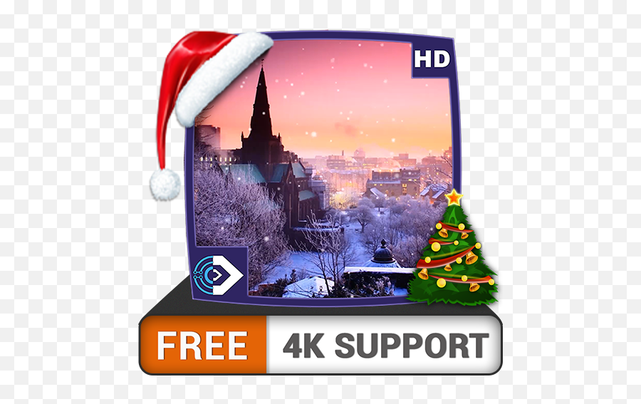 Free Castle Snowfall Hd - Enjoy The Beautiful Scenery On Your Hdr 4k Tv 8k Tv And Fire Devices As A Wallpaper Decoration For Christmas Holidays Decorar Fotos De Navidad Gratis Emoji,No Emotions Hdr