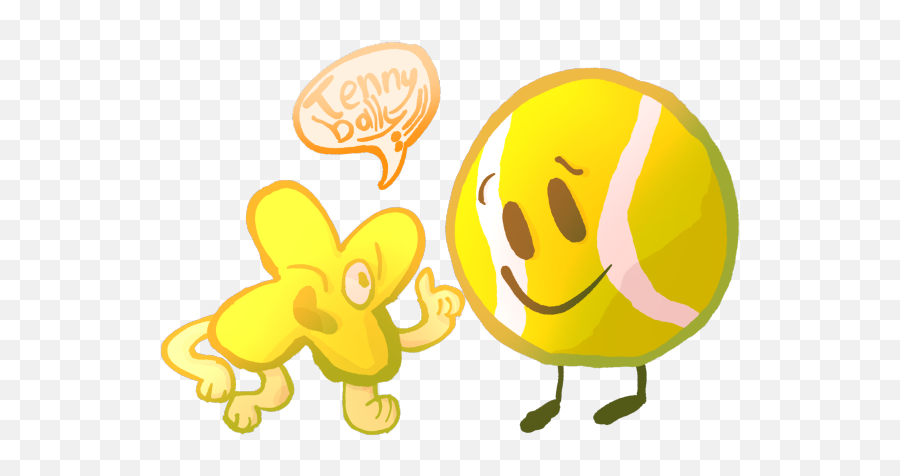 Pin - Bfb Tennis Ball Emoji,Ice Cube Emoticon