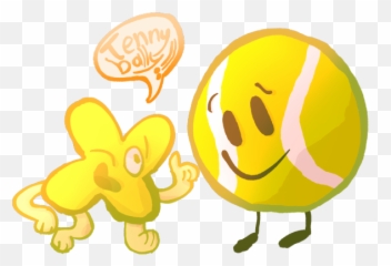 Pin - Bfb Tennis Ball Emoji,Ice Cube Emoticon