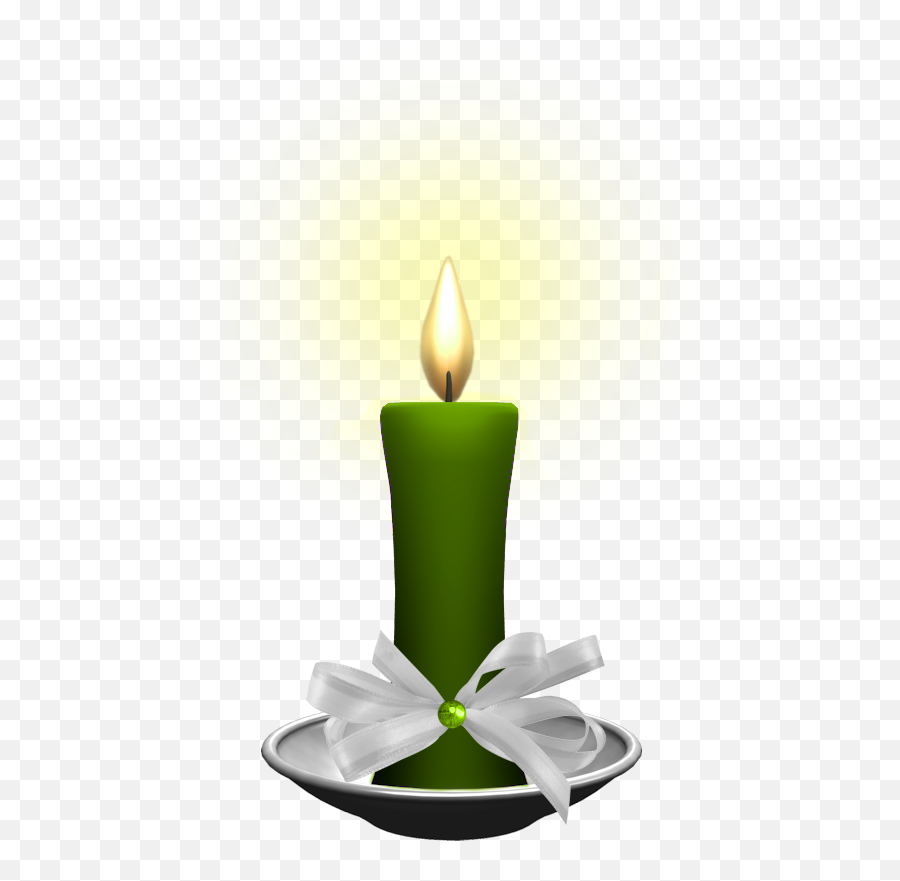 Candle Clip Art - Transparent Background Green Candle Png Emoji,Lit Candle Emoticon