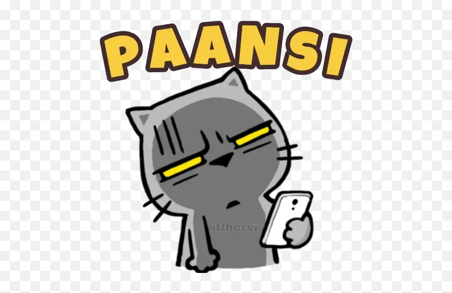 Paansi - Stiker Meow Zhua Zhua 1 Emoji,Ansi Vs Emoticon