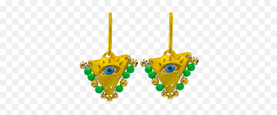 Lime Green Fylachto Talisman Earrings - Solid Emoji,Emoticons Eearings