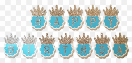 Blue And Silver Happy Birthday Banner - Decorative Emoji,Emoji Birthday Supplies