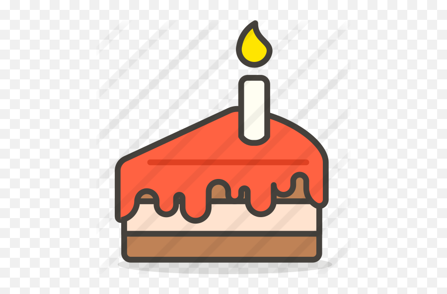 Birthday Cake - Free Food Icons Horizontal Emoji,Facebook Cake Emoji