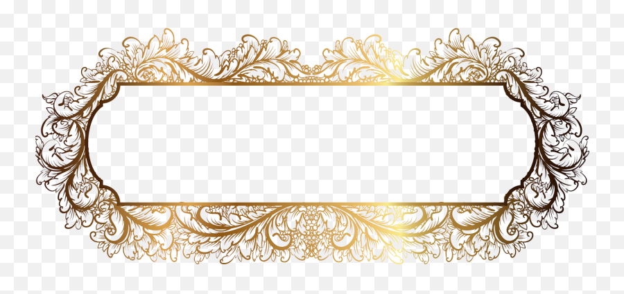 Pin On Clip Art Mix - Gold Cadre Arabesque Png Emoji,Borders Emoticon.