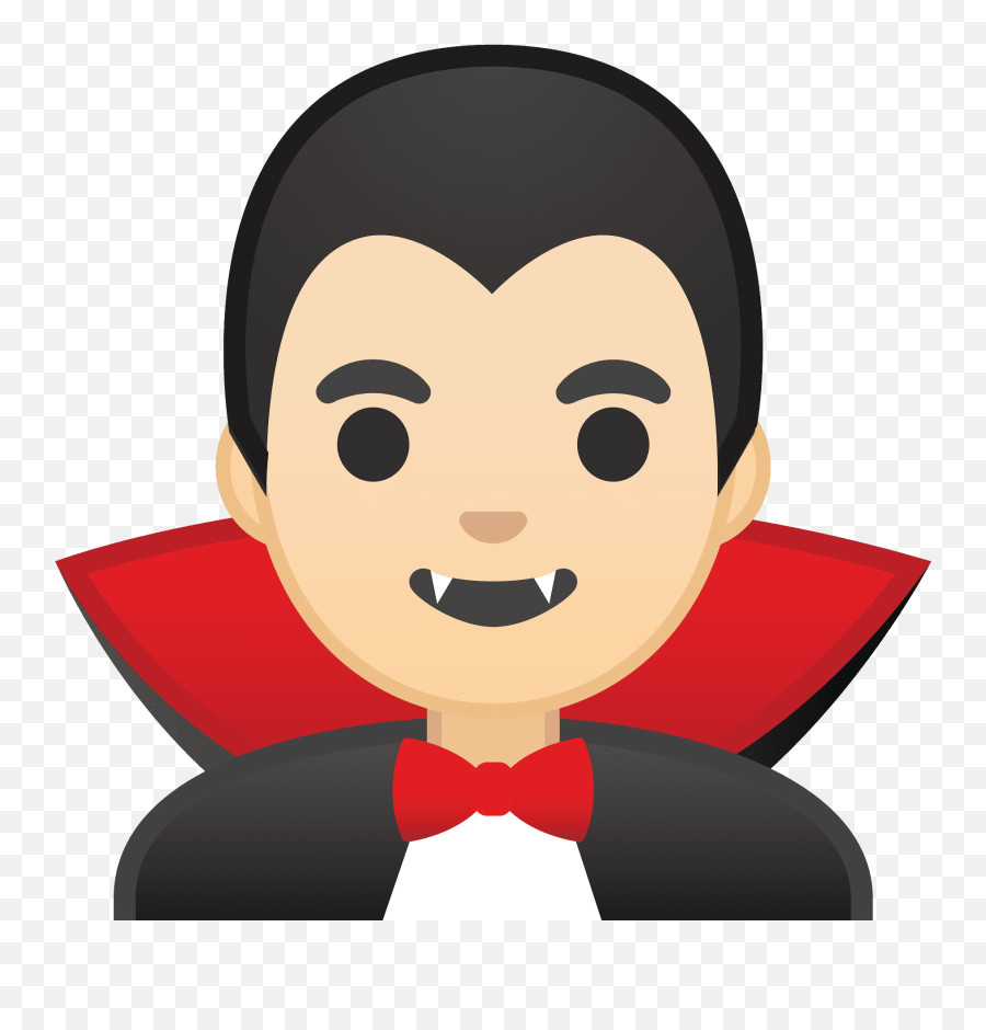 Vampiro Macho Com Tom De Pele Claro - Vampire Icon Emoji,Emoji Elfo