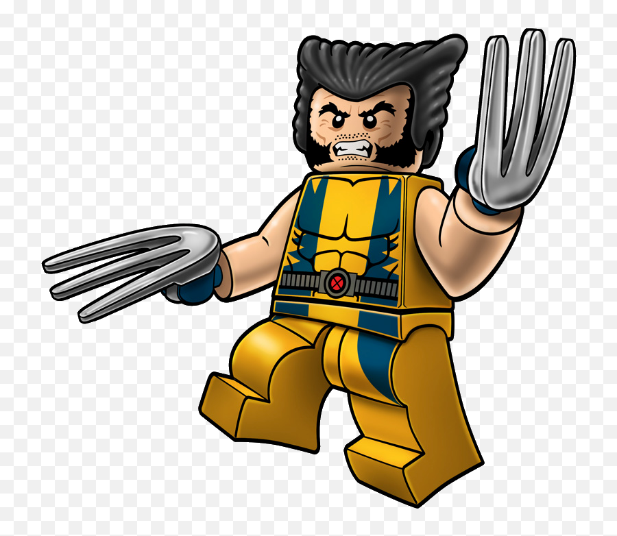 Wolverine Marvel Lego Clip Art Png - Avengers Lego Cartoon Emoji,Fb Marvel Wolverine Emoji
