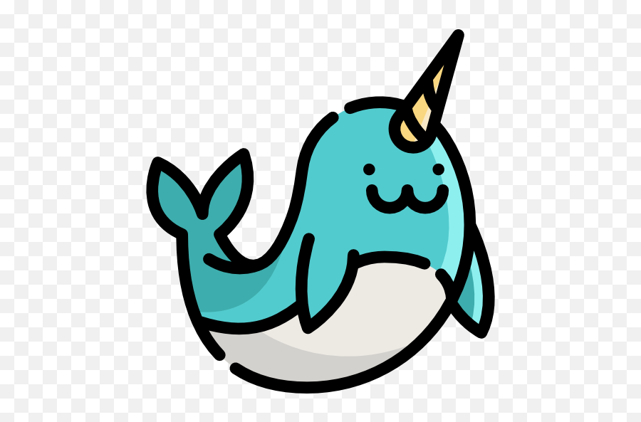 Narwhal - Free Animals Icons Fish Emoji,Narwhal Emoji