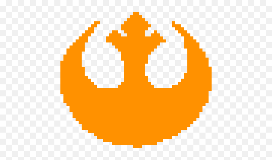 Rebel Alliance Pixel Art Maker - Star Wars Rebel Logo Pixel Art Emoji,Star Wars Emoticons Download