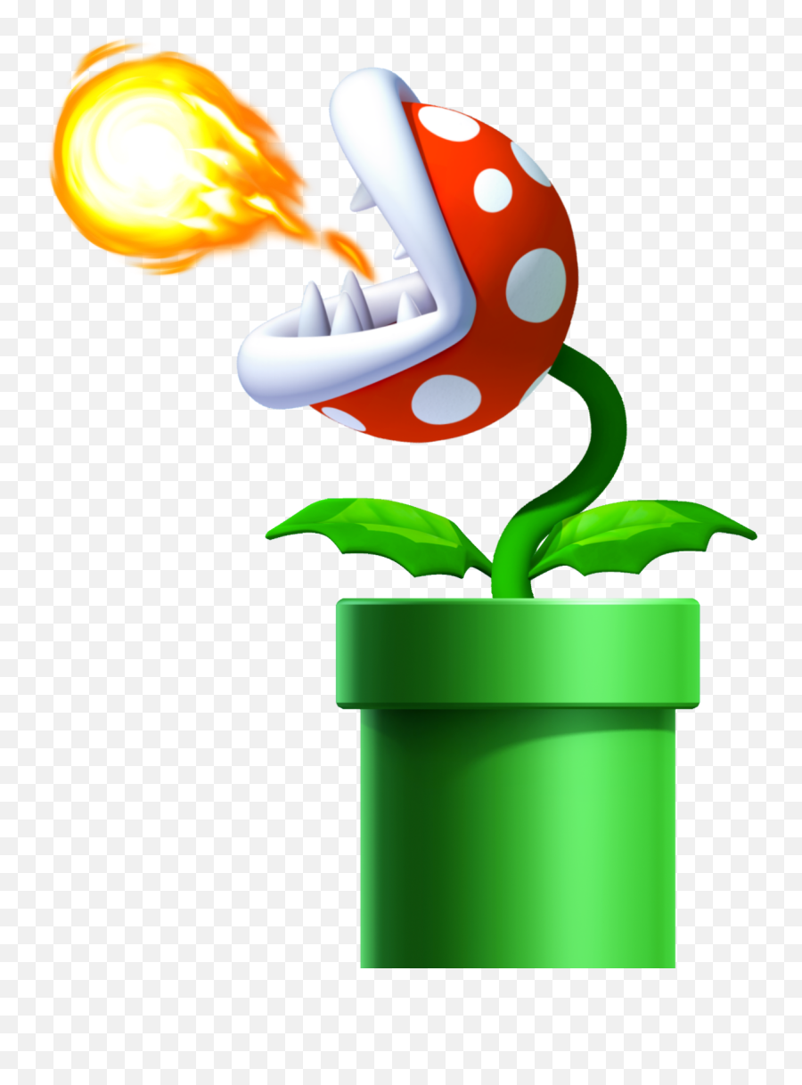 Download Venus Fire Trap Orig - New Super Mario Bros U Wall Planta Carnivora Mario Bros Emoji,Mario Emojis