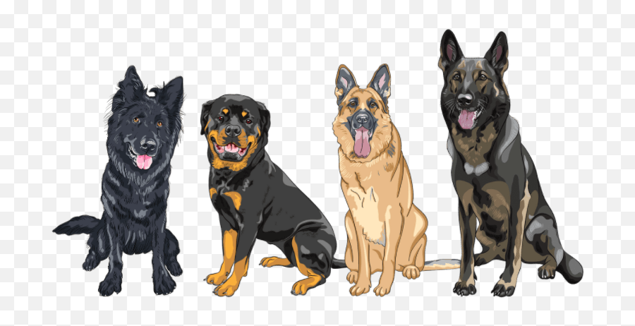 The 10 Best Guard Dog Breeds For Families U0026 Home Protection - Black Cartoon German Shepherd Emoji,Caucasian Mountain Shepherd Puppy Emoticon