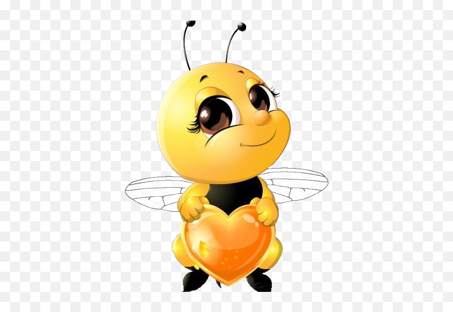 Pin Auf Tiere - Cute Bee Emoji,Bee Emoticons