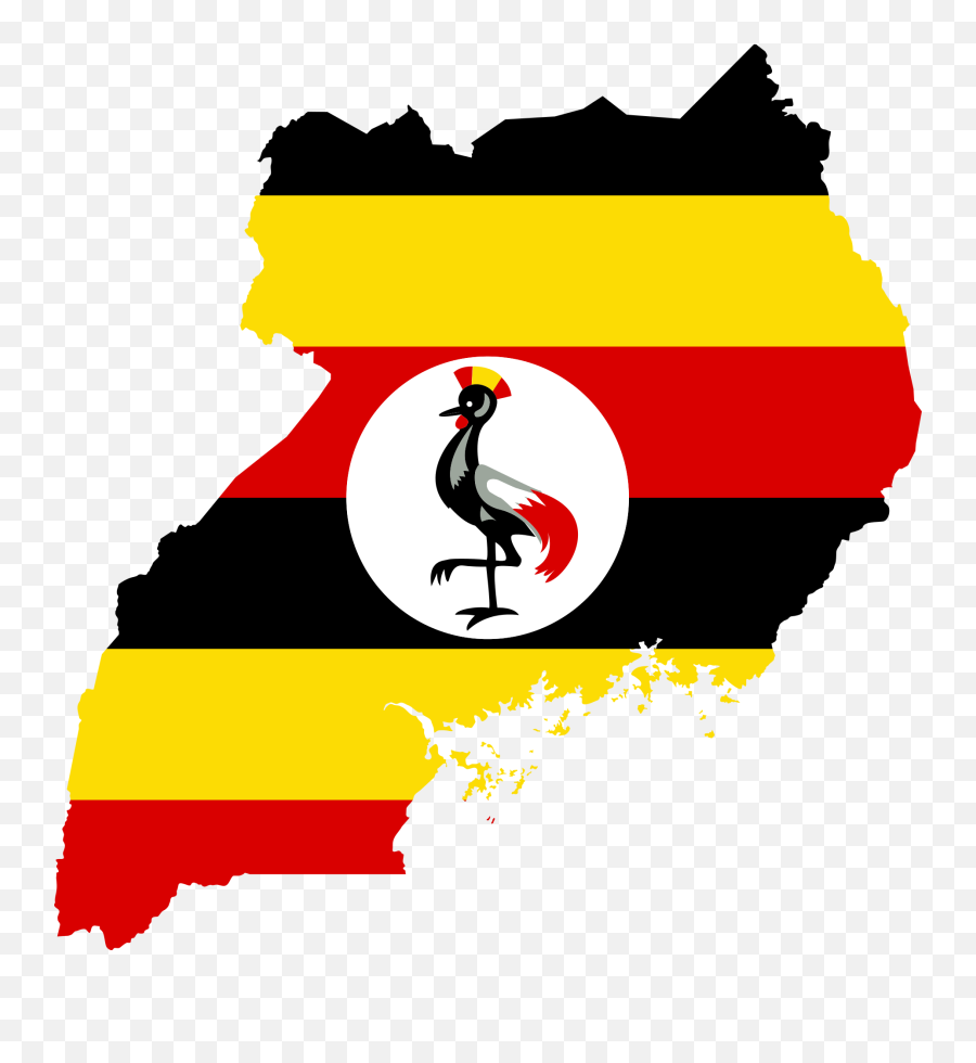 Uganda Flag Map Clipart - Happy Independence Day Uganda 2020 Emoji,Florida Flag Emoji