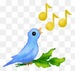 Musical Birds Cliparts Png Images - Bird Chirping Sound Clipart Emoji,Bird Song Emoji