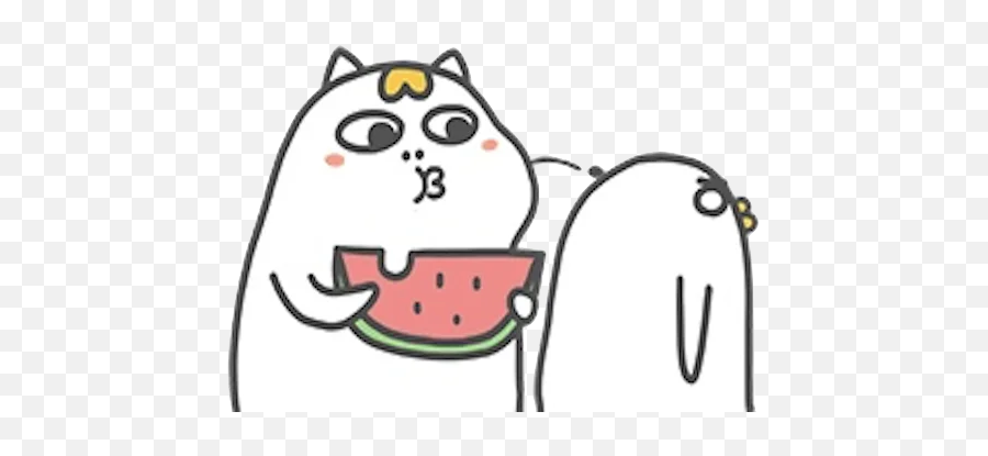 Littleduckliu Telegram Stickers - Watermelon Emoji,Kakako Emoticon Duck