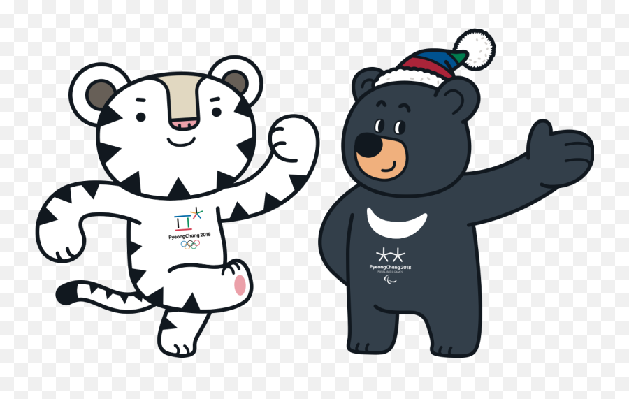 Soohorang And Bandabi - Wikipedia 2018 Winter Olympics Mascot Emoji,Korean Emoticons