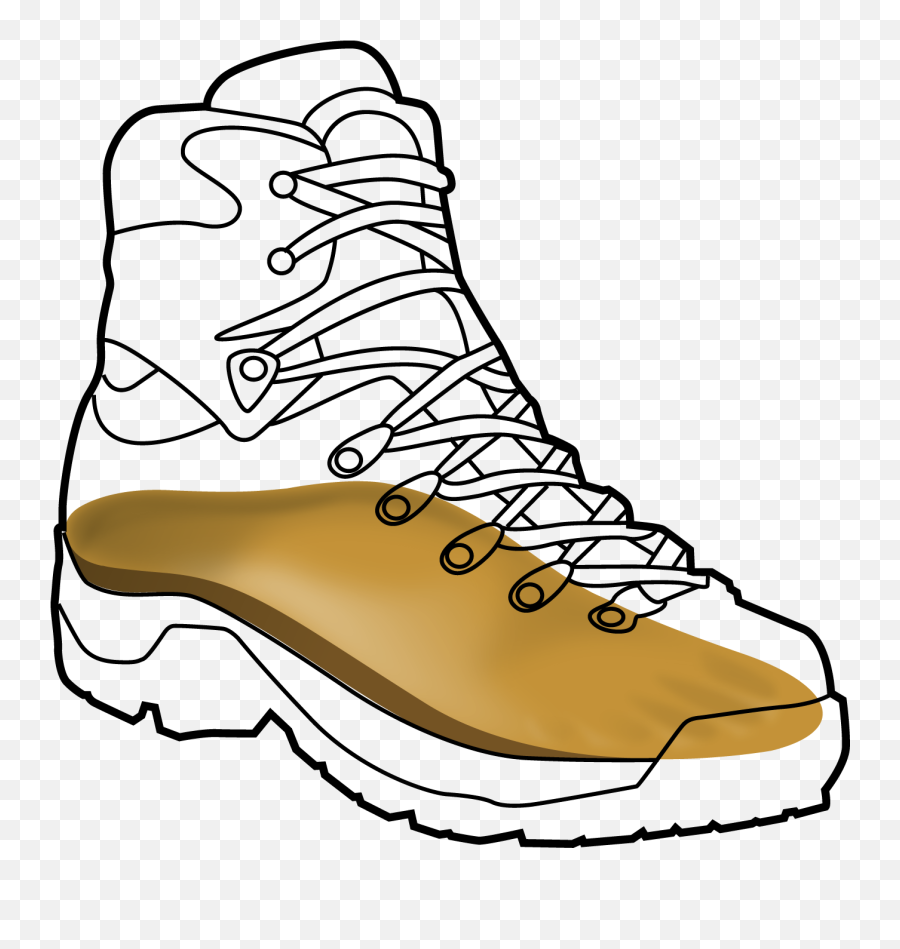Hike Clipart Black And White Hike - Hiking Boot Emoji,Hiking Boot Emoji