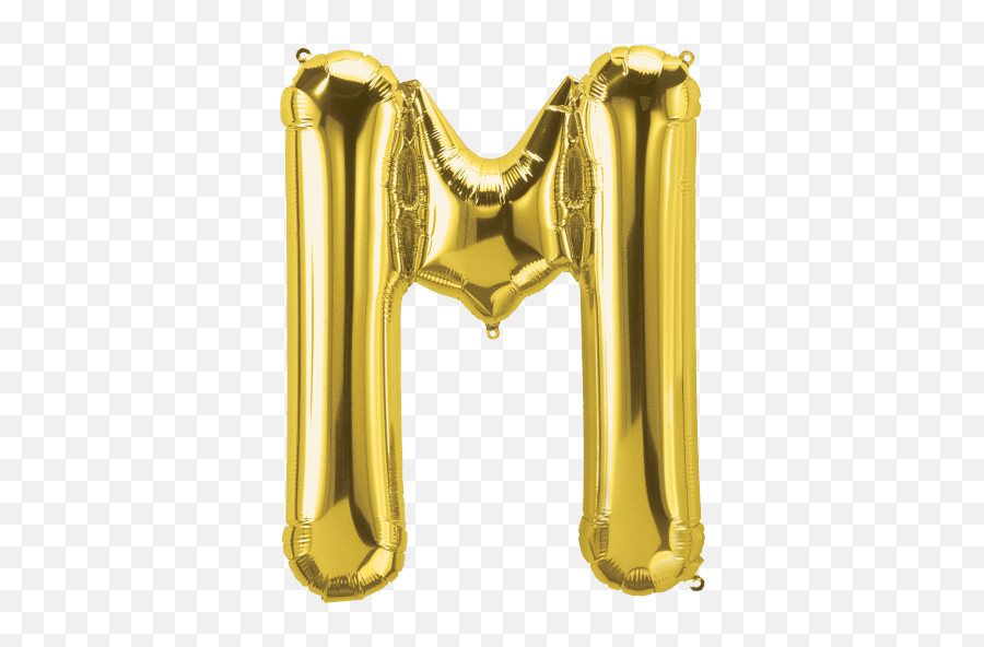 Gold Letter M 34 Balloon Emoji,Letter M Emoji