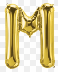 Gold Letter M 34 Balloon Emoji,Letter M Emoji