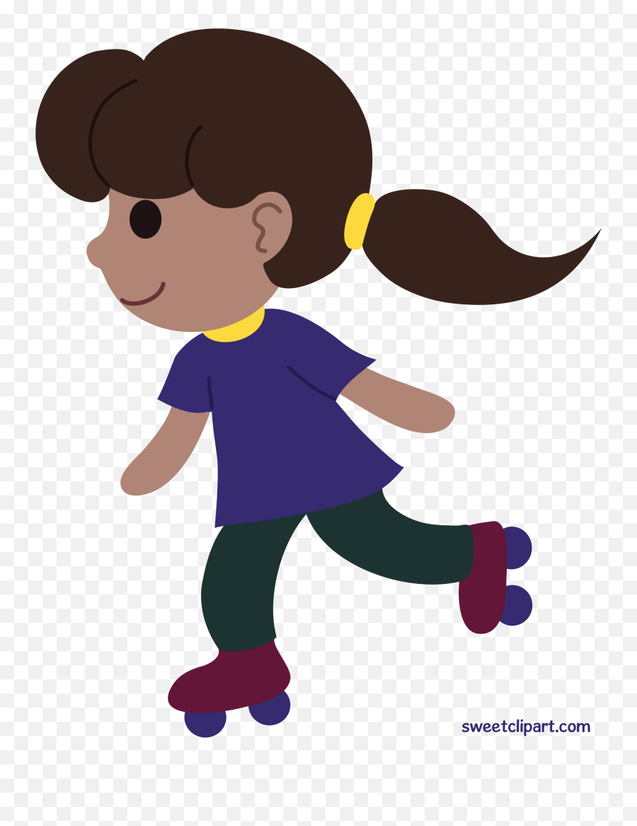 Clipart Family Roller Skating Clipart - Child Roller Skating Clipart Emoji,Roller Skating Emoticon