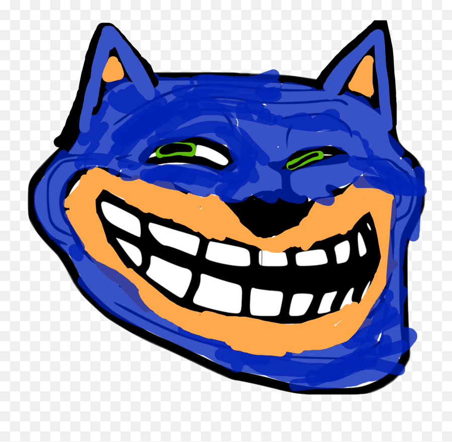 Meme Sticker By The Speedy Blue Blur 160 - Le Epic Troll Face Emoji,Trollface Emoticon