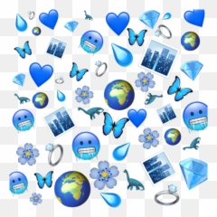 Emoji Wallpapers On Wallpaperdog - Blue Emoji Background,Disappointed Emoji
