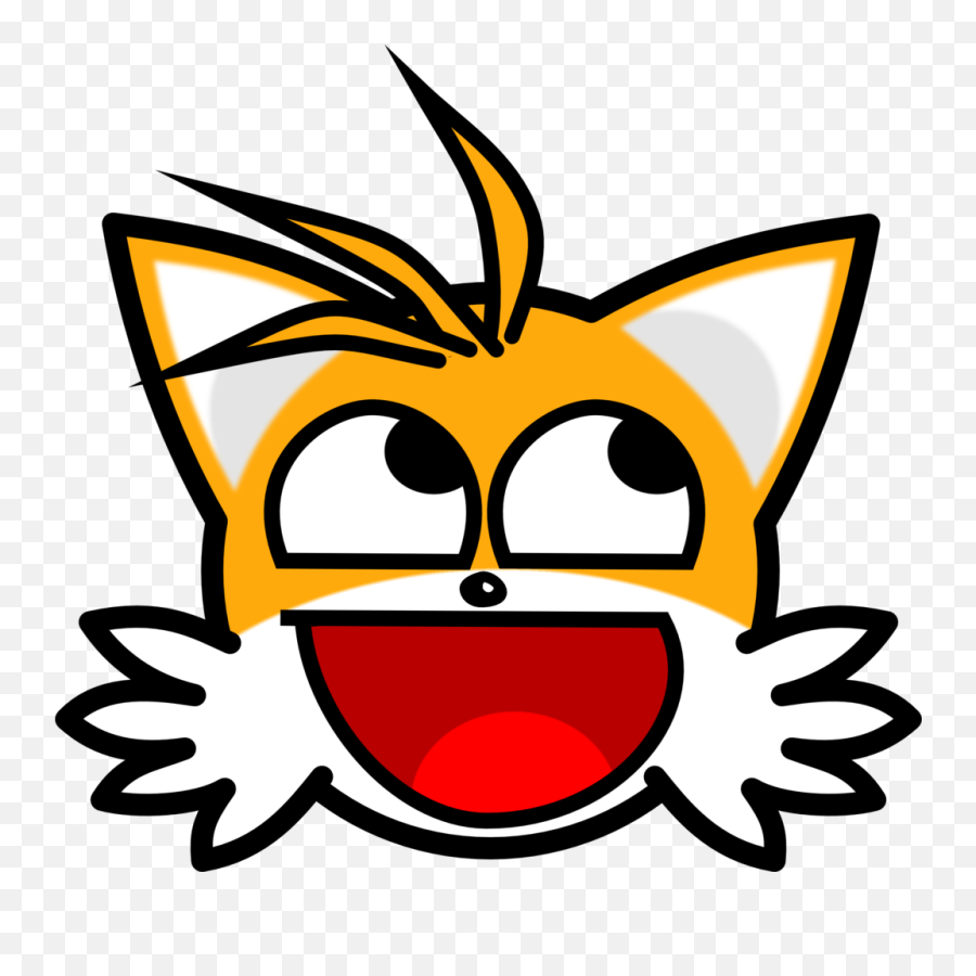 Tails Awesome Face - Tails Face Png Clipart Full Size Tails Face Png Emoji,Roadkill Emoji
