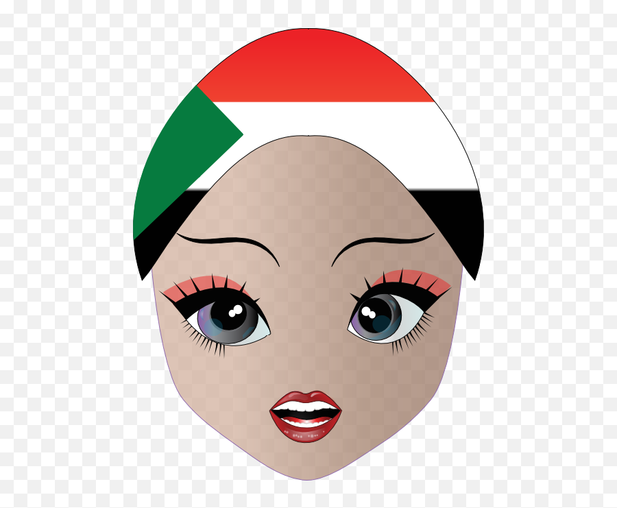 Pretty Sudanese Girl Smiley Emoticon - Clip Art Emoji,Free Emoticons Clipart