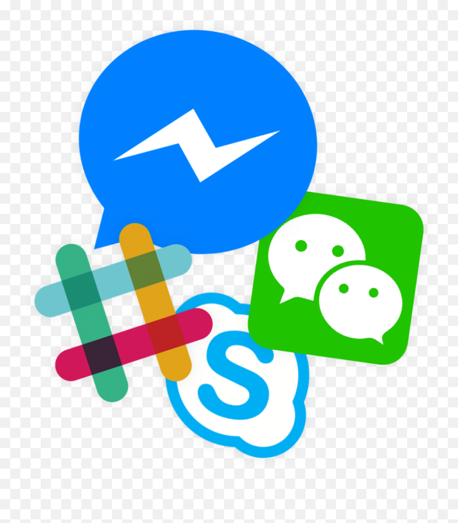 Facebook Messenger Slack Wechat - Slack Profile Picture Png Emoji,Wechat Emoji