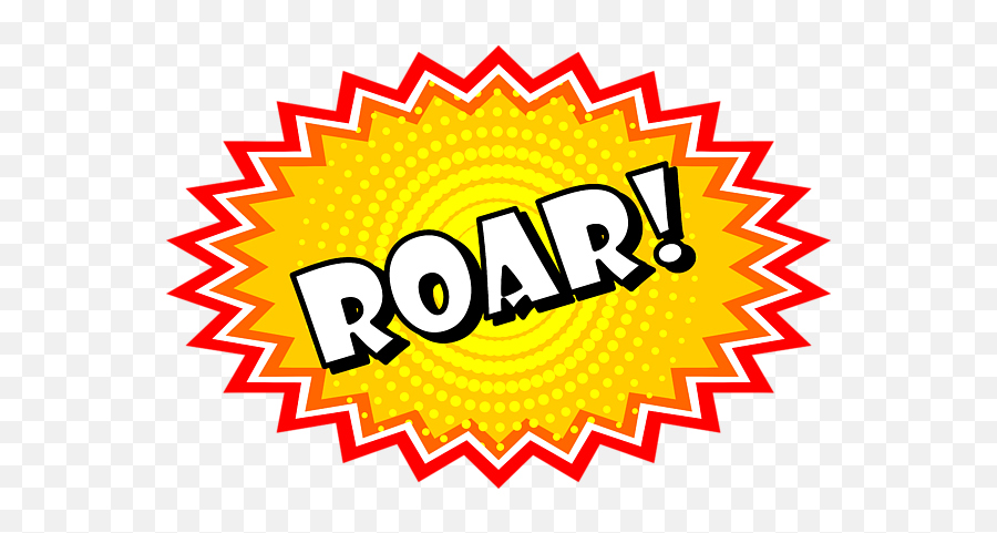 Roar Onomatopoeia Used In Comic Culture Carry - All Pouch Roar Onomatopoeia Emoji,Blam Emoticon