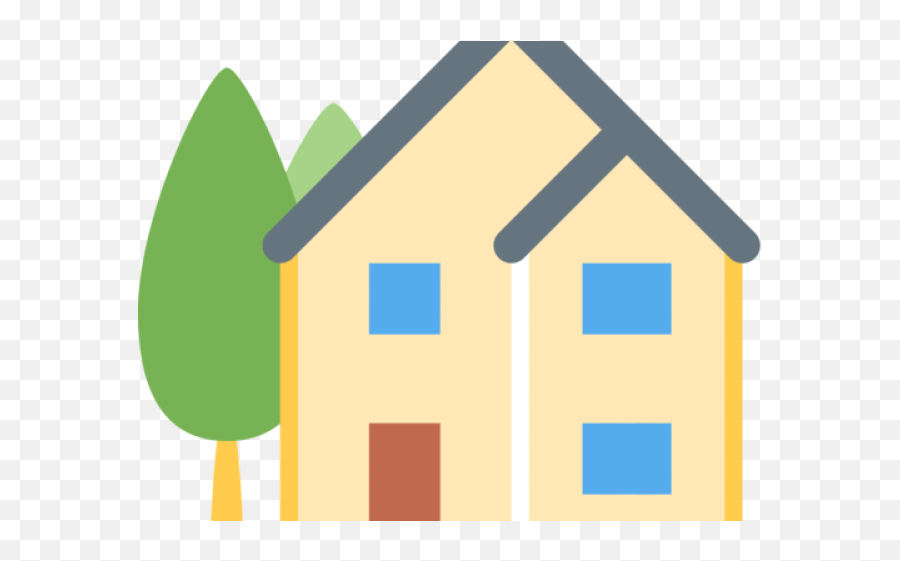 House Clipart Emoji - Flat House Icon Png,House Emoticon
