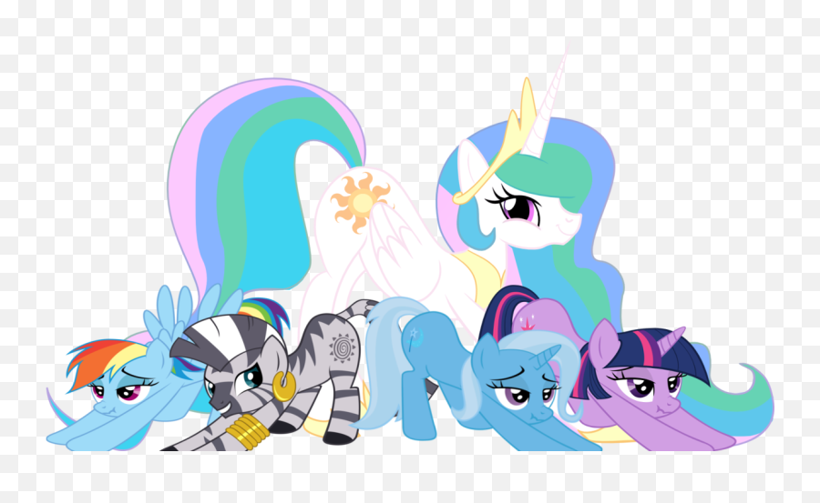 304896 - Mlp Rainbow Dash X Trixie Emoji,Mlp Celestia Emotion Comic
