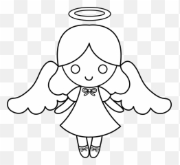 Angel Emoji Black And White Png Transparent Images U2013 Free - Clip Art,Angel Emoji