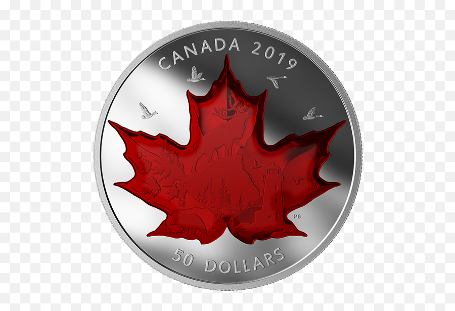 5 Oz Pure Silver Coin - Royal Canadian Mint Maple Leaf Emoji,What Emotion Does Mint Represent