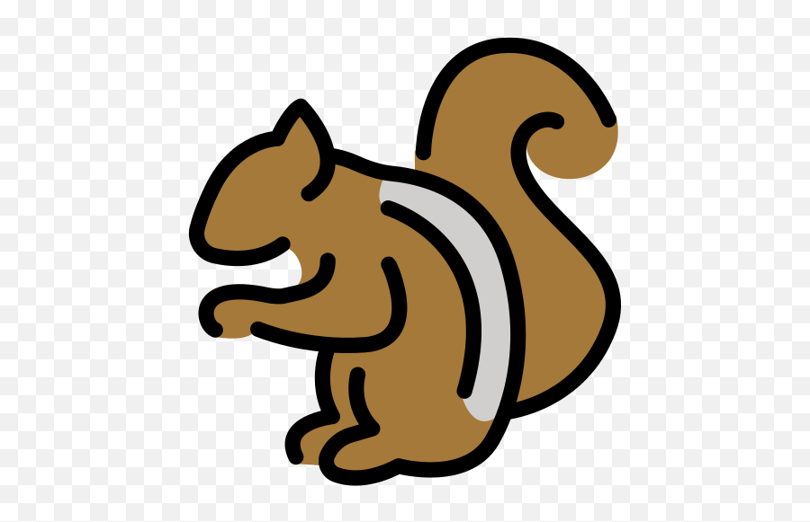 Chipmunk Emoji - Ardilla Emoji,Squirrel Emoticon