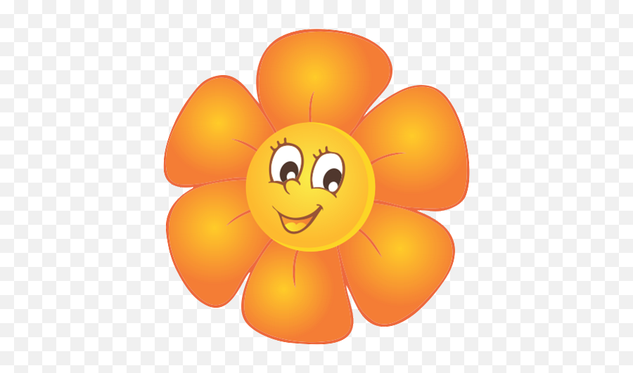 Colored Flowers Decal 6 - Happy Emoji,Emoticon With Flowers