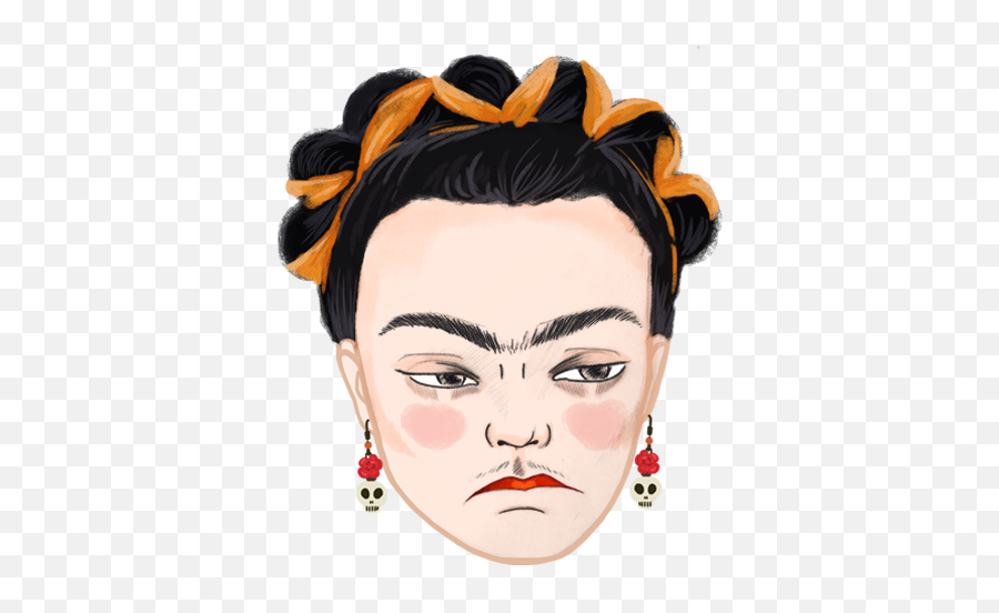 Wuwu People - Frida Kahlo Emoji,Frida Khalo Emoji
